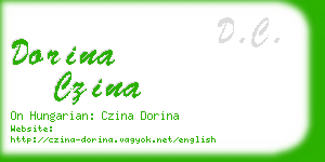 dorina czina business card